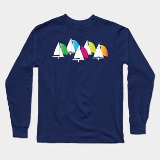 I-20 Scow Sailboats Racing Long Sleeve T-Shirt